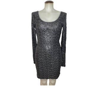Sequin Mesh Stretch Tight Dress 🤍